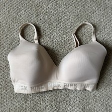 Victoria's Secret PINK Wear Everywhere Wireless Lightly Lined Bra Nude 36DD