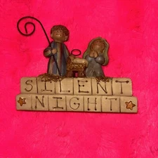 BLOSSOM BUCKET SUZI SKOGLUND SIGNED SILENT NIGHT SHELF SITTER FIGURINE NATIVITY