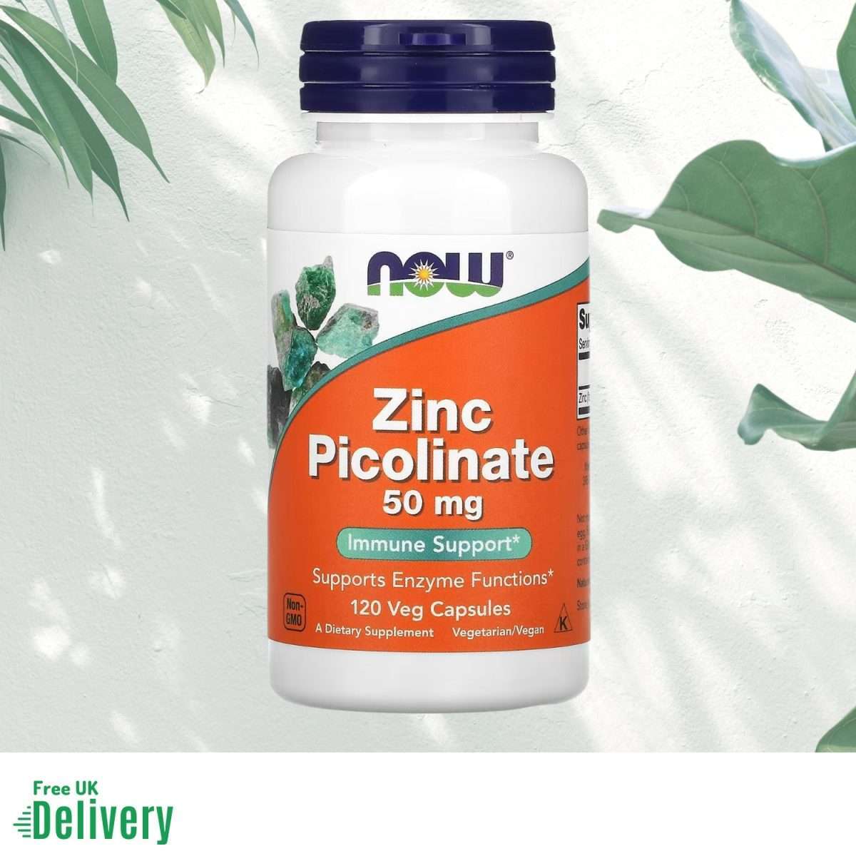 Zinc Picolinate, 50 mg, Now Foods 120 Capsules - Freepost Synergy UK