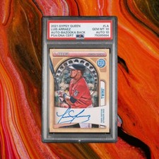 Luis Arraez - 2021 Gypsy Queen Auto • Bazooka Back 04/25 - PSA 10 Auto 10 - POP1