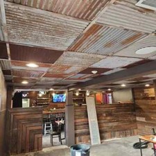Salvaged Reclaim Corrugated Metal Sheet 2 x 2 Drop Ceiling Tile Barn Tin Rustic