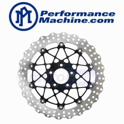 Performance Machine Front Left Dominator 13in. Two-Piece Brake Rotor for gy