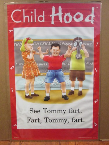 vintage 2001 Child hood Changes original humor poster 9046