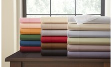 Luxurious Bedding Select Item 1000 TC Egyptian Cotton US Full XL Solid Colors