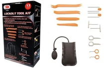 13 PIECE AUTOMOTIVE LOCK Multi-use pry bars OUT TOOL KIT'