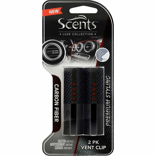 Scents Car Air Freshener Vent Clips, Luxe Collection 2 Pack, Natural