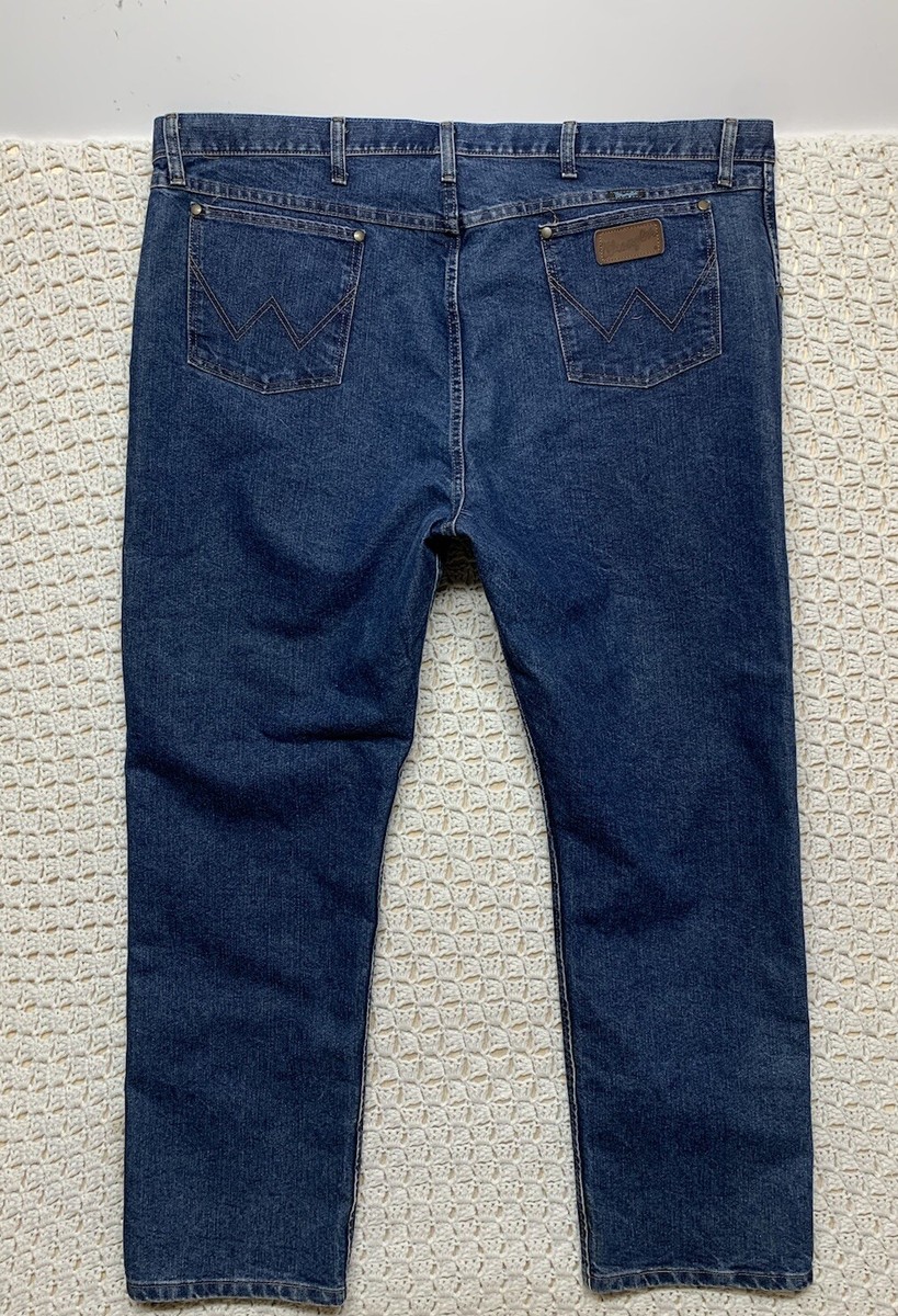 Wrangler 47 Cool Vantage Jeans Mens Size 43x32 Regular Fit Blue Denim  47MCVDS