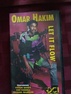 動作確認済 オマー・ハキム「レット・イット・フロー」VHS OMAR HAKIM LET IT FLOW DCI DRUM INSTRUCTION VHS VIDEO | eBay