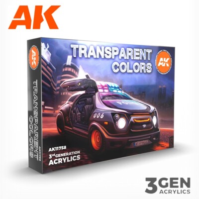 AK Interactive: Transparent Colors Set - Paint Set - AK11758
