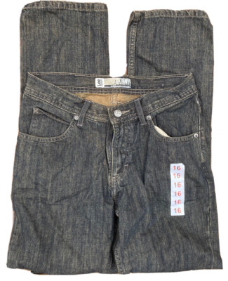 Lee Dungarees Relaxed Bootcut Adjustable Waistband Boys Size 16 Regular New