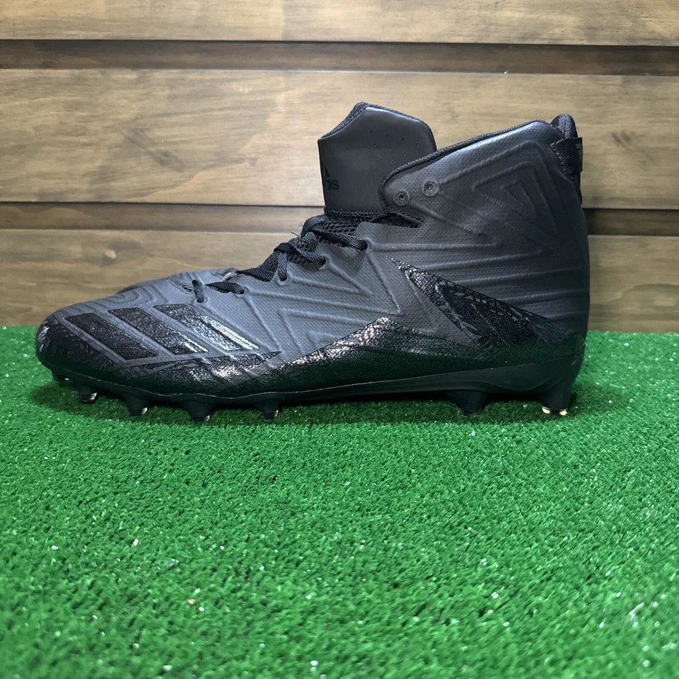 Adidas Freak X Carbon Mid Men's Football Cleats Triple Black Size 18 - Image 2 of 4