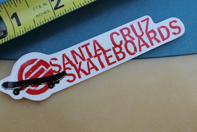 SANTA CRUZ Skateboards Clear Red Graffiti Original Vintage