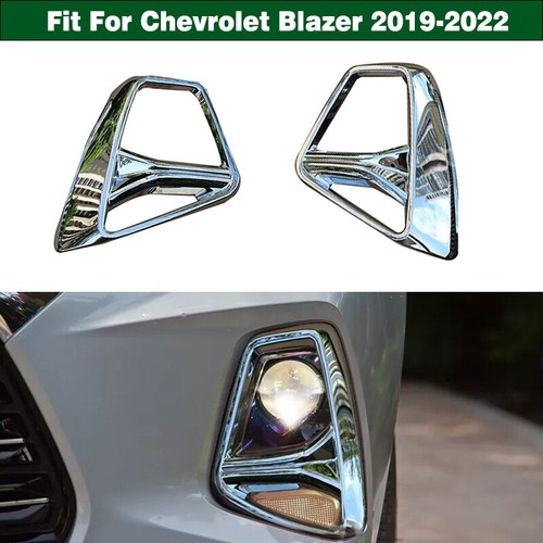 Chrome Front Fog Light Cover Trims For Chevrolet Blazer 2019-2022 Accessories - Picture 9 of 10