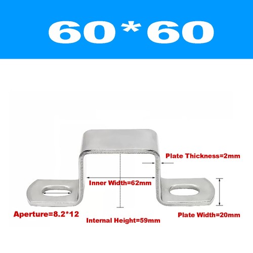 Galvanized material thickened square Square Tube Clamp/Square Horse Riding Clamp - Picture 27 of 33
