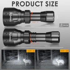 UniqueFire 1503 50MM LENS Infrared IR 940NM LED Zoomable Hunting Flashlight