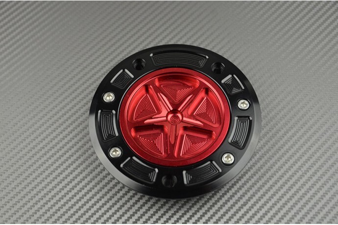 Bouchon de réservoir essence rapide alu rouge Kawasaki Z1000 2003-2006