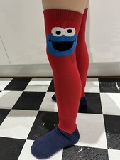 Socks Cookie Monster Sesame Street. Size: Children 2-8 Nylon  Acrylic Material