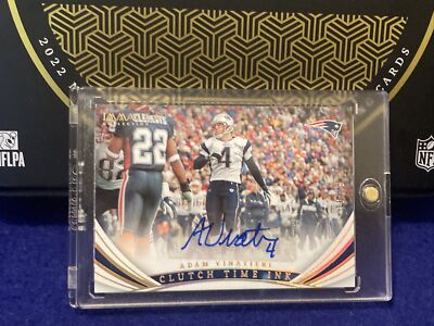 2022 PANINI IMMACULATE COLLECTION ADAM VINATIERI CLUTCH TIME INK AUTO SP#/49