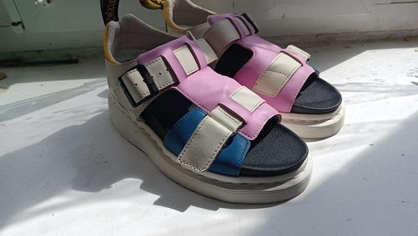 Women Dr. Martens Heels Multicolor Leather 36 #7KT9