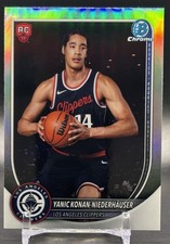 2025-26 Bowman Basketball #BRR-30 Yanic Konan-Niederhauser Red Refractor Rookie