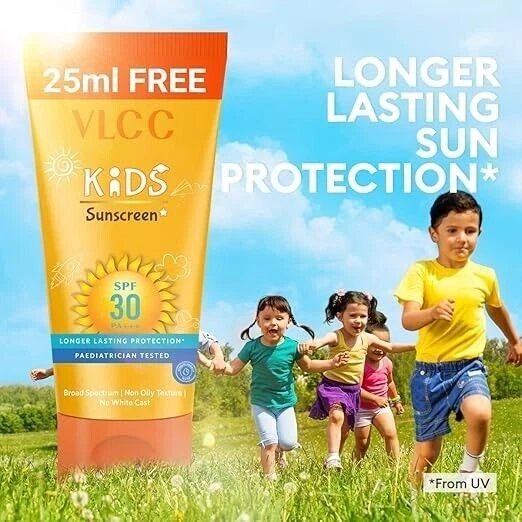 VLCC Kid's Sunscreen SPF 30 PA +++ - 75ml Sunscreen for Kids Paraben & Silicone - Image 3 of 4