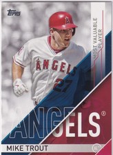 2017 Topps MVP-1 Mike Trout Most Valuable Player Insert Card Angels 