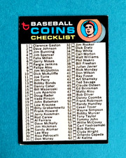 1971 Topps #161 Coins Checklist Baseball Card EX/MT