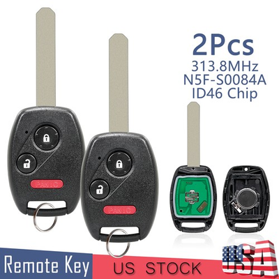 #ad #ad 2 for Honda 3 Button Keyless Remote Key Fob Civic 2006 2007 2008 2009 2010 2011 $17.89