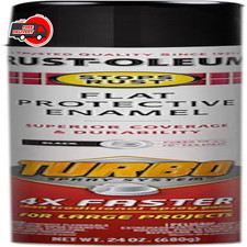 Rust Oleum Stops Rust Turbo Spray Paint Flat Black 24 Ounce For Large Projects