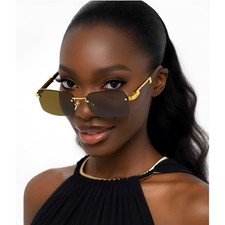 Fashion Square Sunglasses For Women Ladys Outdoor Retro Shades Sun Protection