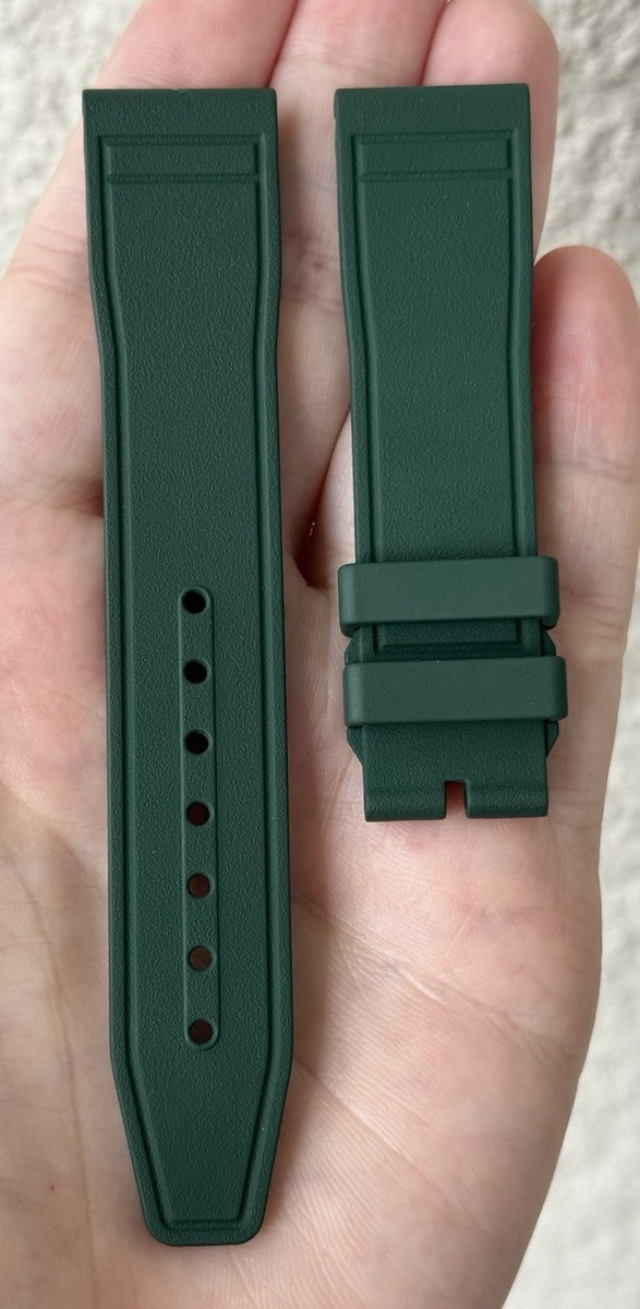 IWC EasX-CHANGE 20mm x 18mm Green Rubber Watch Strap Band MXE0HN9G