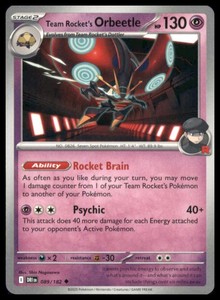 Team Rocket's Orbeetle 089/182 Destined Rivals Uncommon