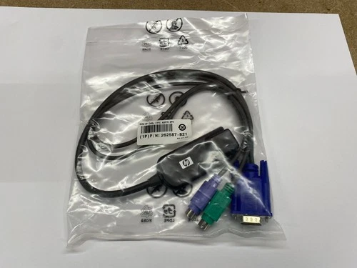 HP 262587-B21 KVM - VGA + 2x PS/2 - Interface Adapter Kabel - Neu