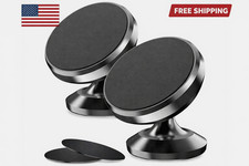 2-Pack Magnetic Car Dashboard Mount Holder Stand For Phone Samsung Galaxy iPhone