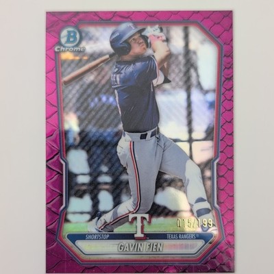 Topps 2026 Bowman Chrome Prospects Gavin Fien BCP-126 /199 Rangers