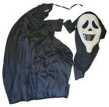Vintage Scream Ghost Face Smiley Mask Costume Fun World Easter Unlimited 8511SM