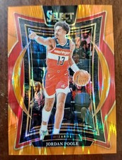 2024-25 Panini Select Concourse Jordan Poole #17 Orange Flash Prizm