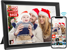 64GB Smart WiFi Digital Photo Frame 10.5" FHD Touch Screen, Share Instantly