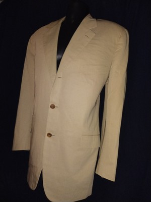 HERMES Sport coat Blazer Jacket Working cuffs Ticket Pocket AUTHENTIC Mens 44 R