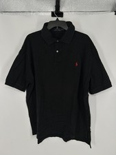Polo Ralph Lauren Polo Shirt Men's 2XB Black Pony Logo Short Sleeve Pony 2XL Big