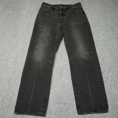 Levi's 501 Premium Men's Black Denim Jeans W29 L30 Straight Leg