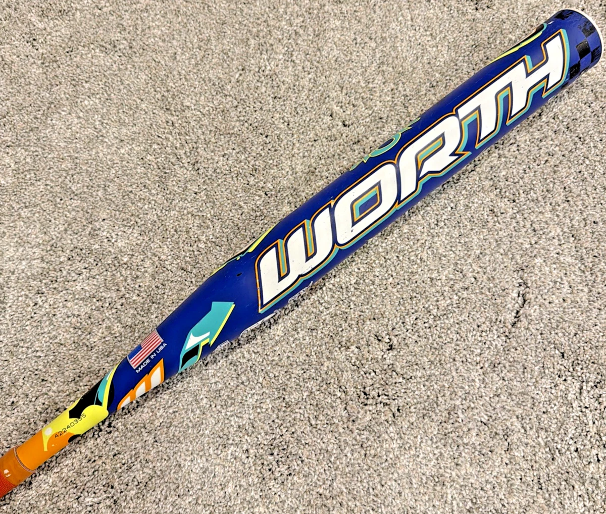 Batte De Softball Vintage Worth 33 Pouces, Modèle 485SB Ball Buster, Rouge, Bois