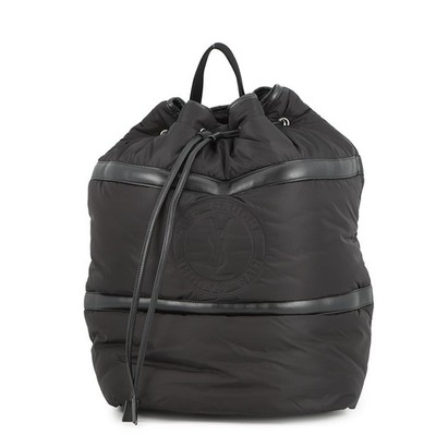 SAINT LAURENT PARIS Rive Gauche One Shoulder Bag Nylon/Leather Black 734682