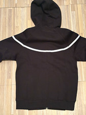 Nike Tech Fleece Full-Zip Hooded Hoodie Black/White Men s XS Pockets FZ0754-010