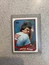 Pete Rose #505 1989 Topps Cincinnati Reds Baseball Card MLB NM