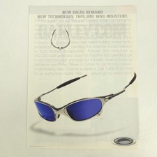 Oakley X-Metal Juliet Print Ad Titanium Sunglasses Collector Decor Y2K Eyewear