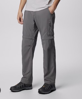 Columbia Silver Ridge Utility Convertible Pants Mens 40x32 UPF50+ Zip Off Shorts
