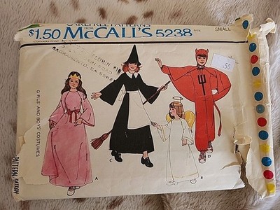 Carefree Oatterns McCalls 5238 Child Costumes Size Small