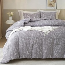 Garden Floral Duvet Cover Queen Girls Queen 90"x90" Boho Floral 01 Lavender