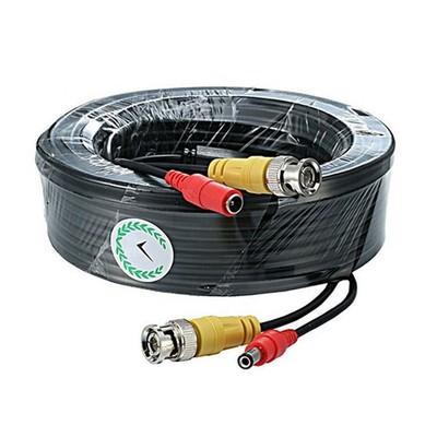 Schwerlast 50 m BNC DC Strom CCTV Kamera Video Kabel Verlängerungskabel DVR System UK